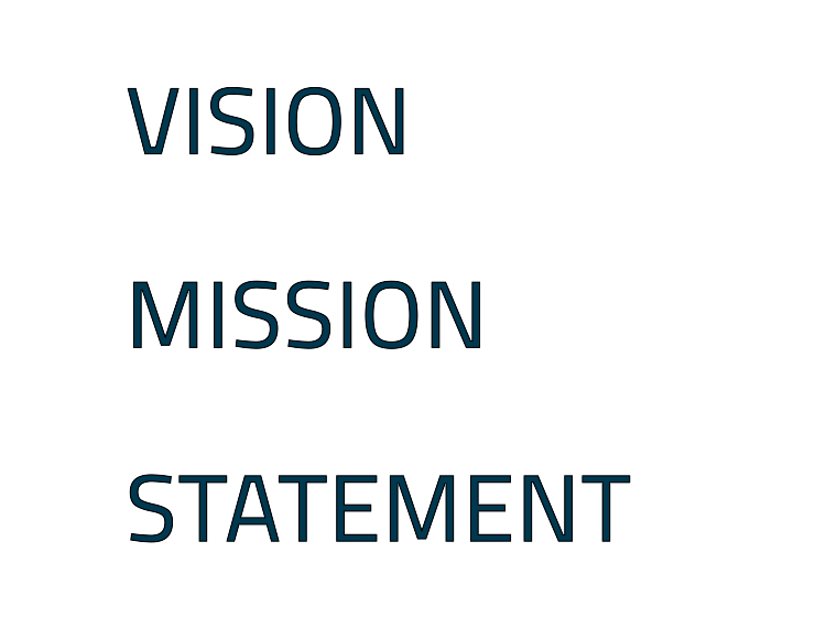 vision, mission, statement words visions, mission, statement in blue color