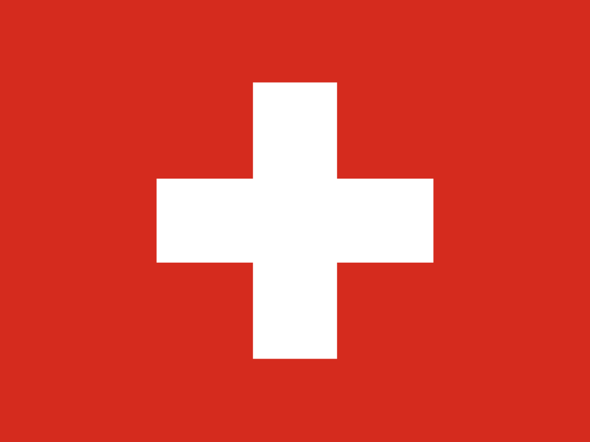 Schweizer Fahne mit weissem Kreuz auf rotem Grund