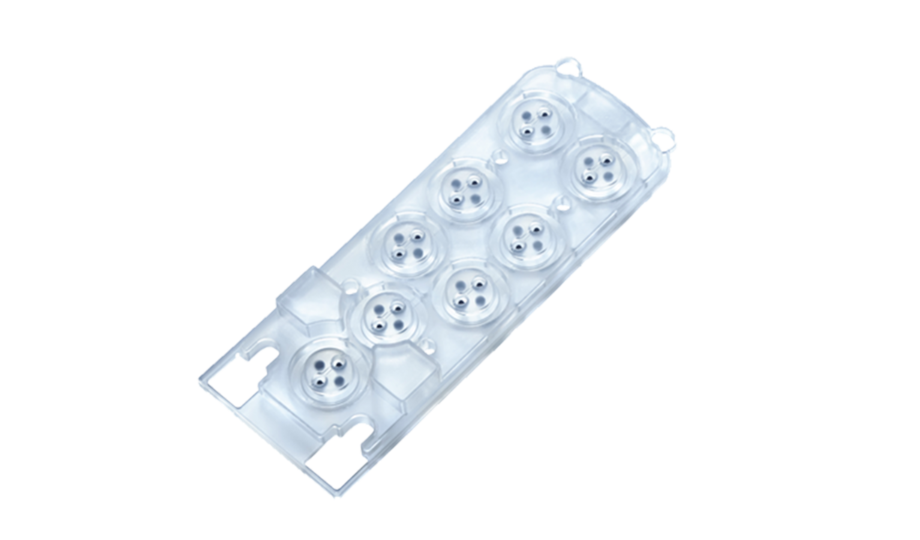 white silicione keypad with contact pills
